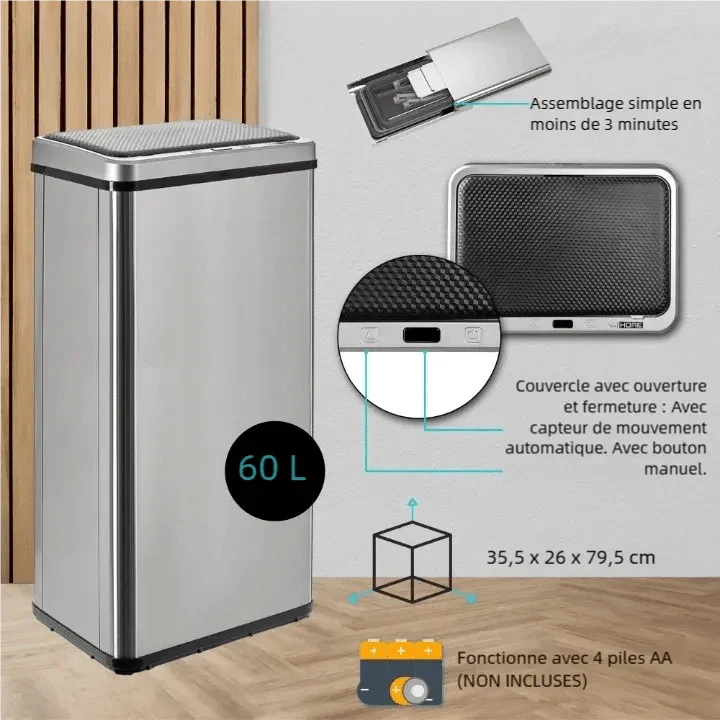 Poubelle automatique 50l - Igen Home