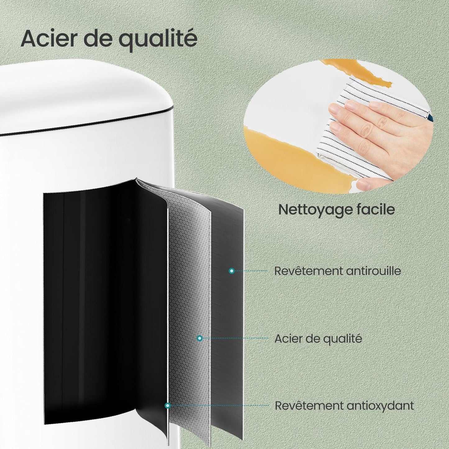 Poubelle cuisine 30l - Igen Home