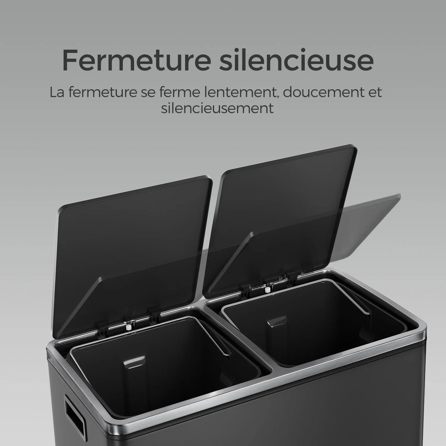 Poubelle double compartiment 2x30l - Igen Home