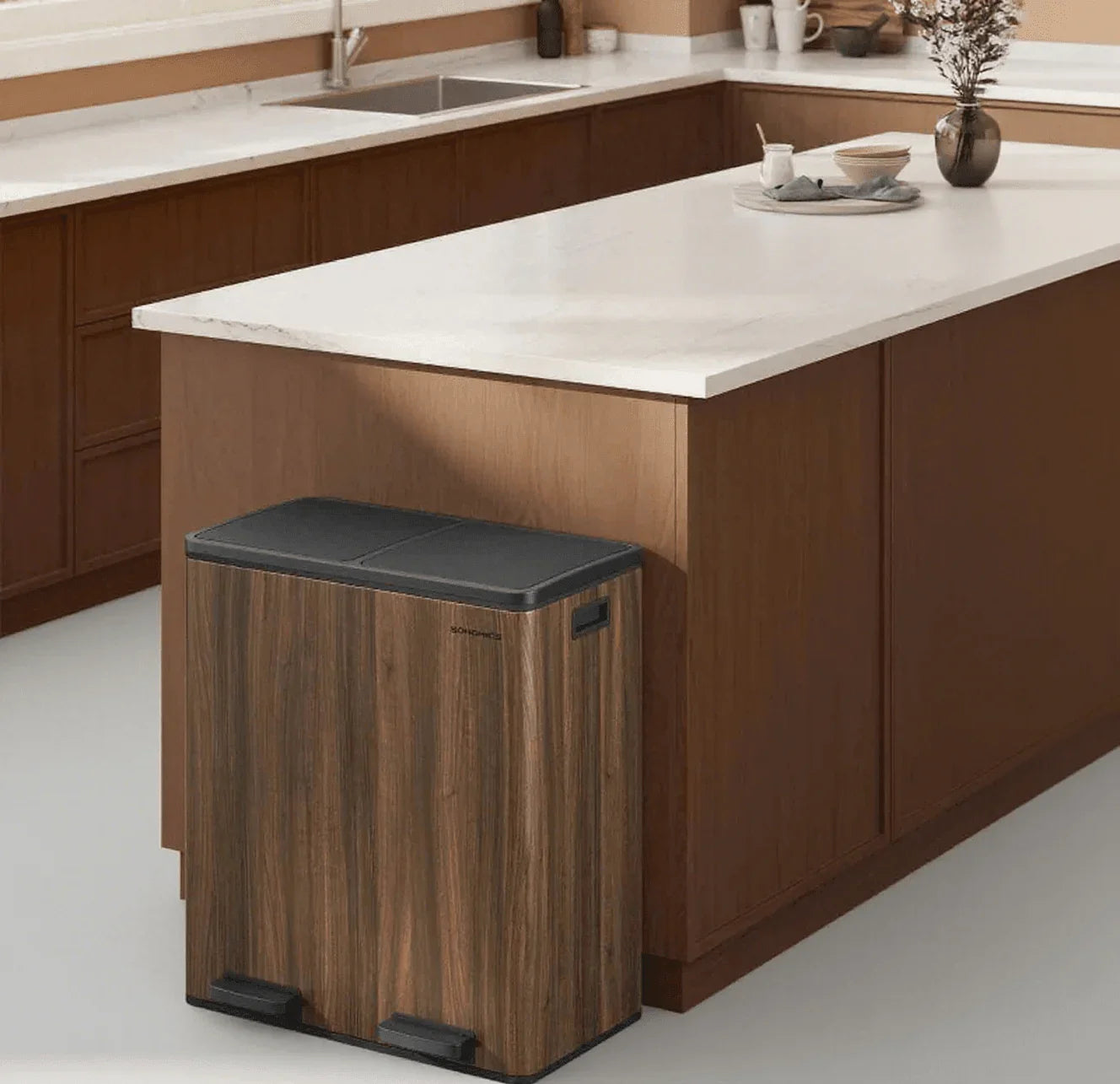 Poubelle double compartiment 2x30l - Igen Home