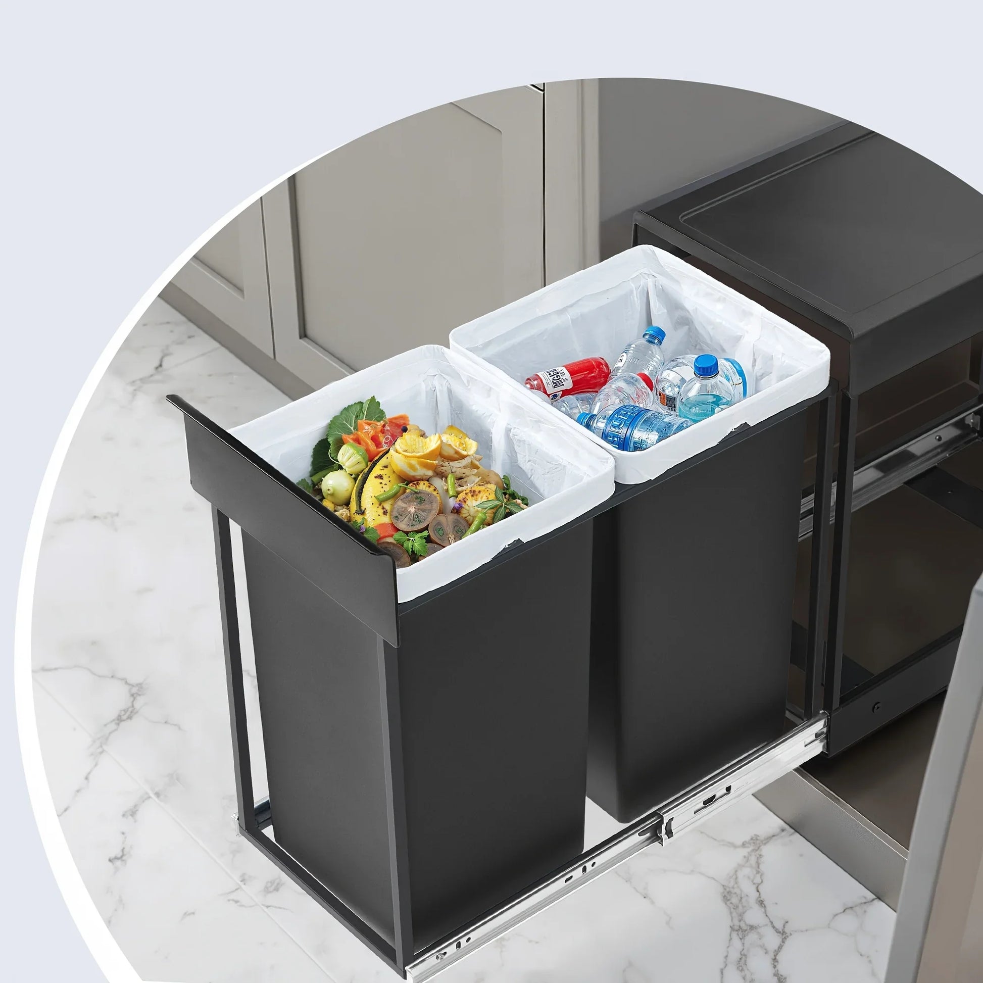 Poubelle coulissante sous evier - Igen Home