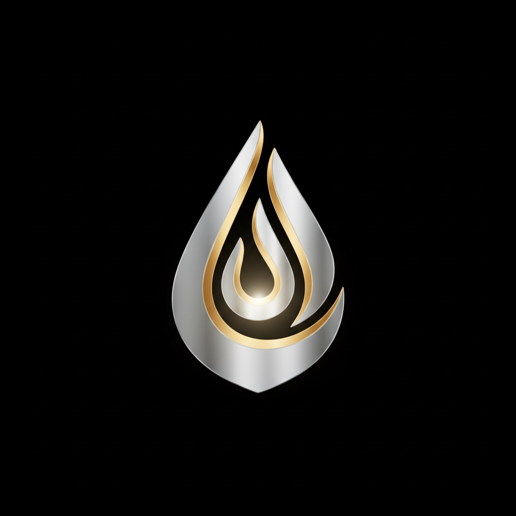 icone de luxe hygiène avancé fond noir sans texte